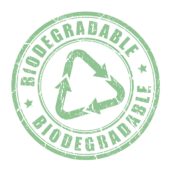 Biodegradable logo